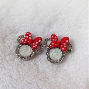 Minnie mouse earrings